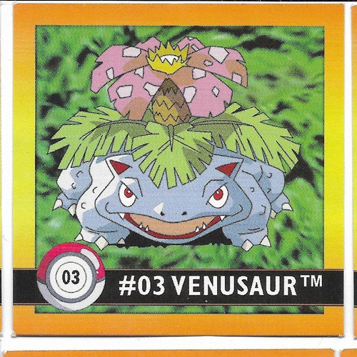 Pokemon Venusaur Square Sticker Artbox 6594-003