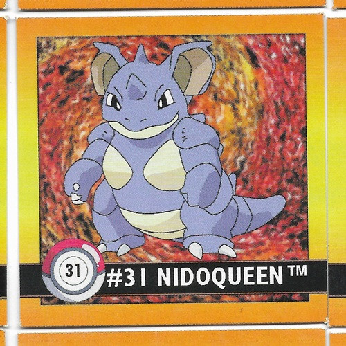 Pokemon Nidoqueen Square Sticker Artbox 6594-031