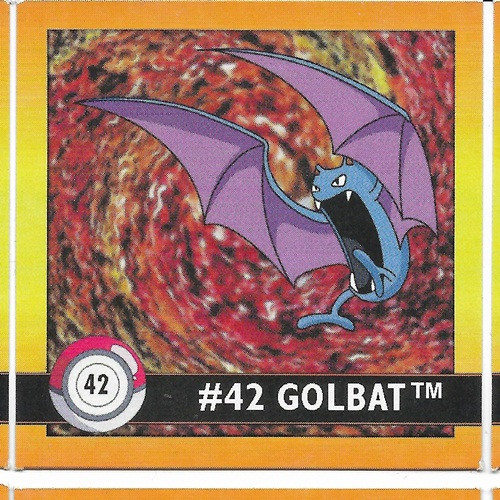 Pokemon Golbat Square Sticker Artbox 6594-042