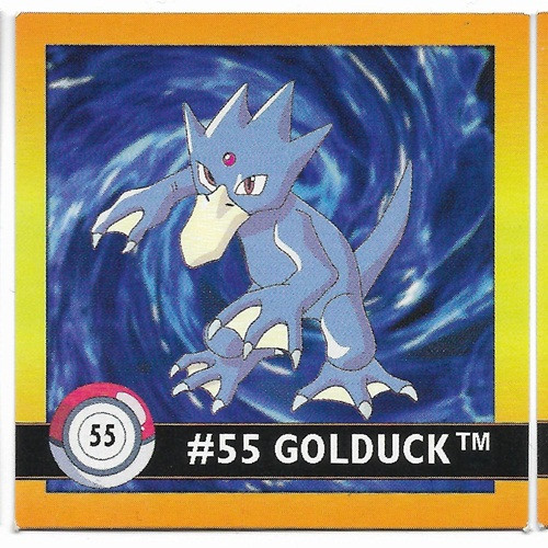 Pokemon Golduck Square Sticker Artbox 6594-055