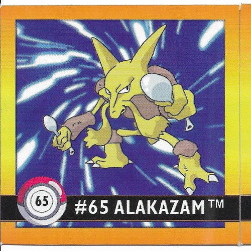 Pokemon Alakazam Square Sticker Artbox 6594-065