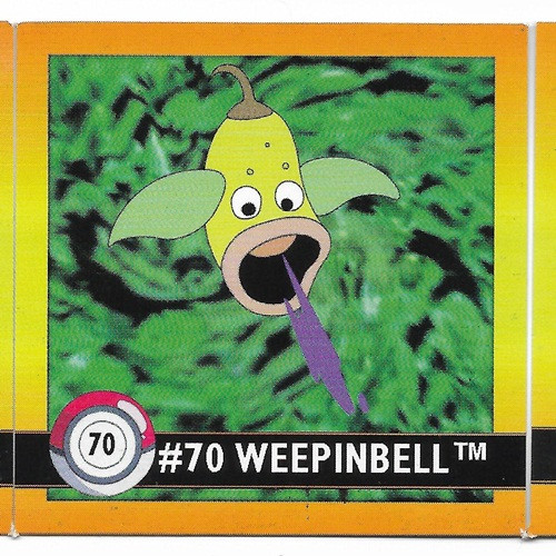 Pokemon Weepinbell Square Sticker Artbox 6594-070