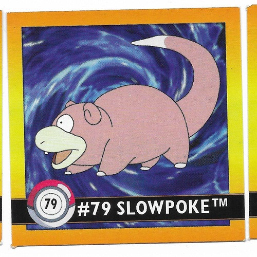 Pokemon Slowpoke Square Sticker Artbox 6594-079