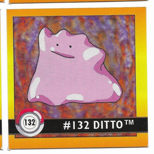 Pokemon Ditto Square Sticker Artbox 6594-132