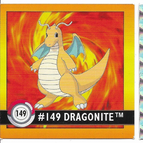 Pokemon Dragonite Square Sticker Artbox 6594-149