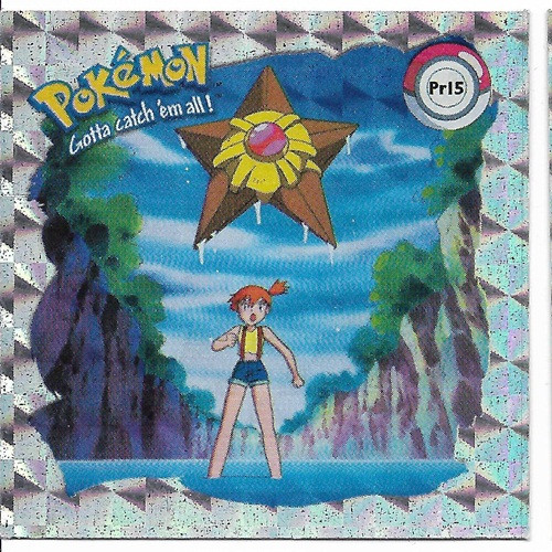 Pokemon Staryu Misty Square Sticker Artbox 6594-Pr15