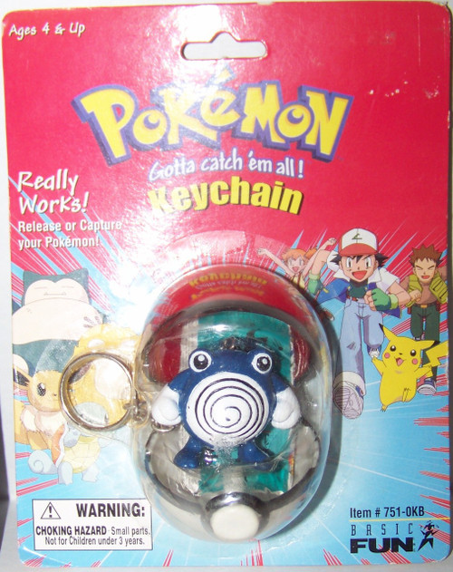 Pokemon Poliwhirl keychain Basic Fun