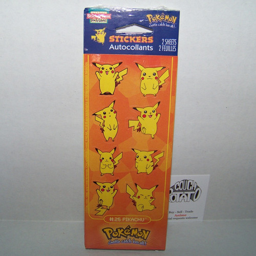 Pokemon Items - Stickers - Pack - The Couch Potato