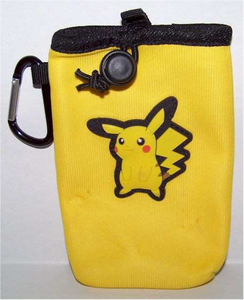 Pokemon Gameboy bag
Pikachu
Yellow bag with clip
Nintendo