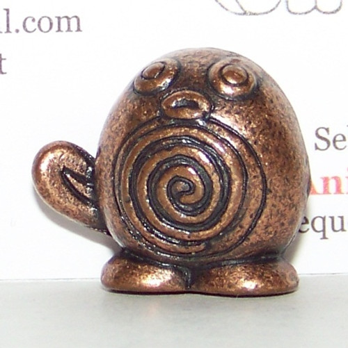 Pokemon Poliwag Copper Metal Figure Bandai 6287-25