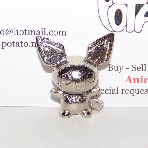 Pokemon Pichu Silver Metal Figure Bandai