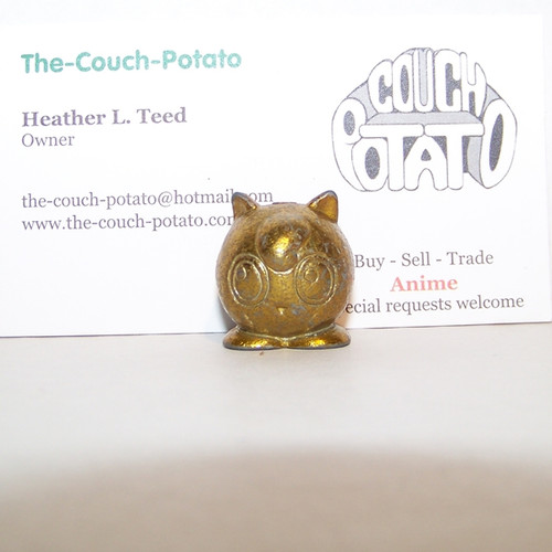 Pokemon Jigglypuff Gold Metal Figure Bandai