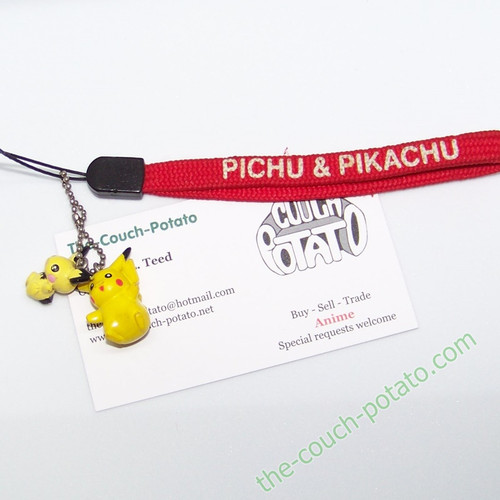 Pokemon Pichu Pikachu Charm Keychain Strap