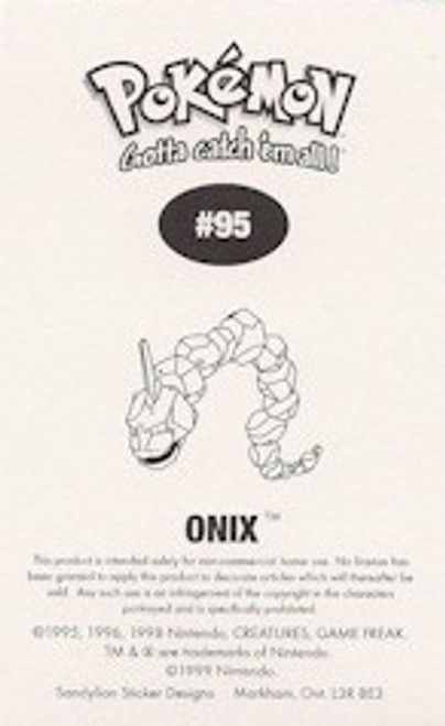 Pokemon Onix sticker 5491095