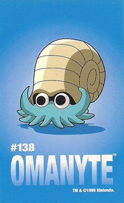 Pokemon Omanyte Sticker Card Sandylion 5413138