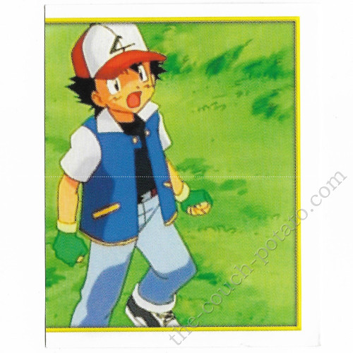 Pokemon Ash Merlin Sticker Card