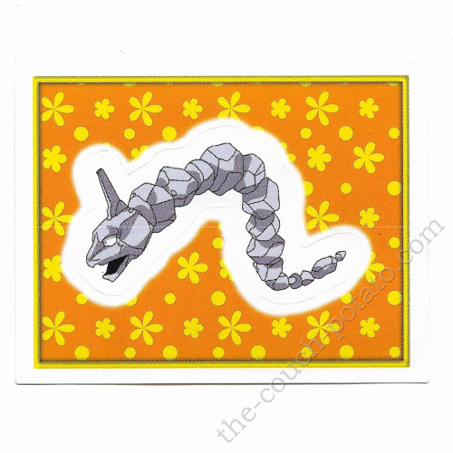 Pokemon Onix Merlin Sticker Card