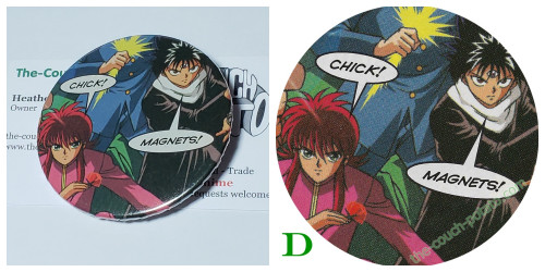 Yu Yu Hakusho - Custom Buttons & Key Chains made by the-couch-potato