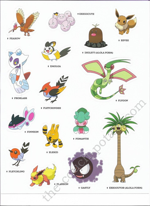 Pokemon Alola Stickers 6990  Pokemon alola, Pokemon, Pokemon