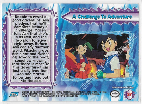 Pokemon Trading Card Topps Pokemon the movie 2000