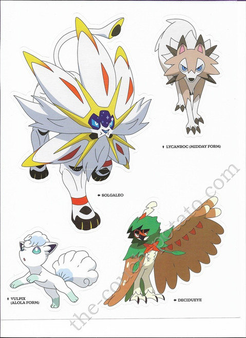 Pokemon Alola Stickers 70197021