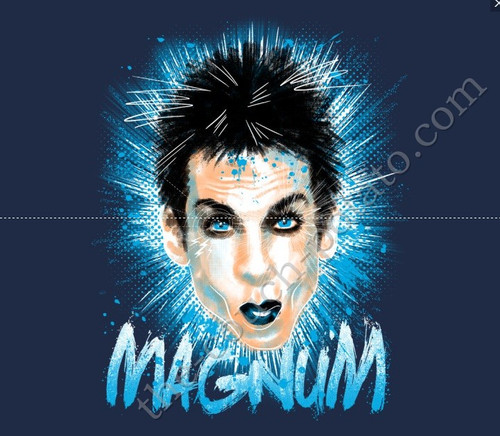 Zoolander Magnum T-Shirt Teefury Zoolander Magnum T-Shirt Teefury