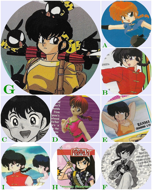 Ranma 1/2 - Custom Buttons & Key Chains Ranma 1/2 - Custom Buttons & Key Chains