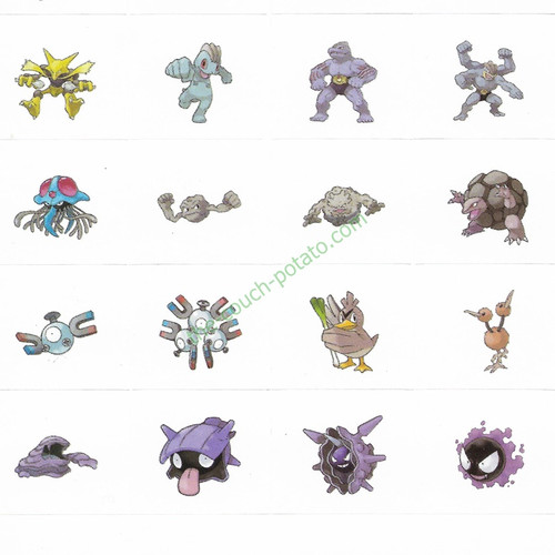 Pokemon GS Stickers 