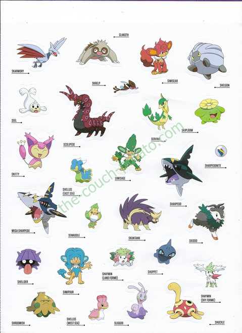 Pokemon Kanto to Kalos Stickers 