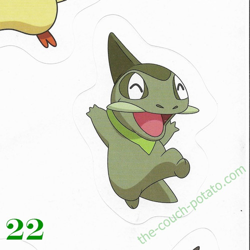 Pokemon Stickers Gen 5-Unova Starters-Snivy, Oshawott and Tepig