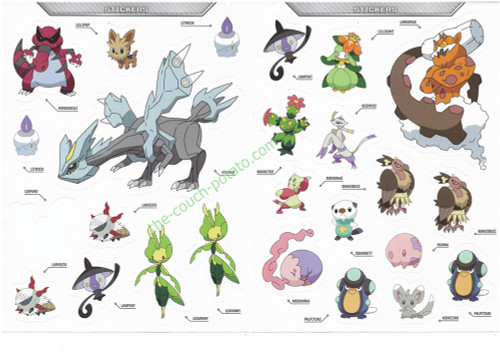Pokemon Unova Stickers 