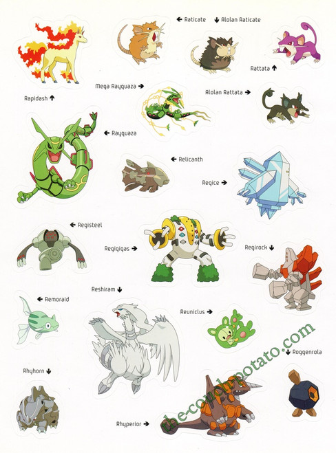 Pokemon Epic Stickers Pokemon Epic Stickers