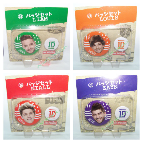 One Direction Button Pin sets