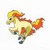 Pokemon Ponyta small sticker 5206-077