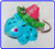 Pokemon Ivysaur keychain Basic Fun 5911-23