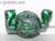 Pokemon Geodude Green Metal Figure Bandai