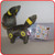 Pokemon Umbreon Plush Keychain Pokemon Center I Love Eevee
