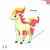 Pokemon Diamond & Pearl Stickers Ponyta