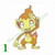 Pokemon DP Stickers Chimchar