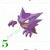Pokemon DP Stickers Haunter