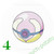 Pokemon Kalos Stickers Heal Ball

