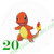 Pokemon Kalos Stickers Charmander
