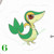 Pokemon Unova Stickers Snivy
