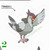 Pokemon Unova Stickers Tranquill
