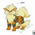 Pokemon Regional Pass Sticker Arcanine
 Pokemon Regional Pass Sticker Arcanine