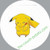 Pokemon Regional Pass Sticker Pikachu
