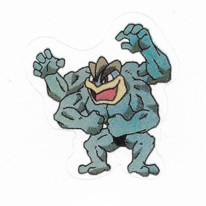 Pokemon small sticker Machamp