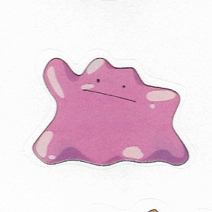 Pokemon small sticker Ditto