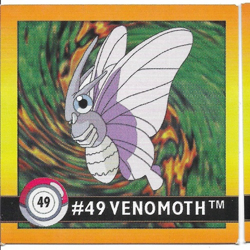 Pokemon Square sticker Venomoth