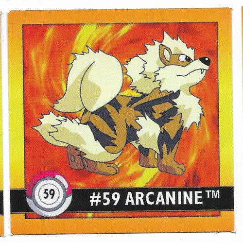 Pokemon Square sticker Arcanine